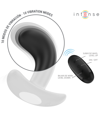 INTENSE - CHANDLER PLUG ANAL 10 VIBRACIONES NEGRO CONTROL REMOTO