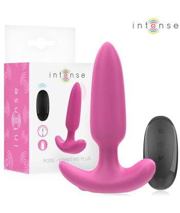 INTENSE - ROSS PLUG ANAL 10 VIBRACIONES ROSA CONTROL REMOTO