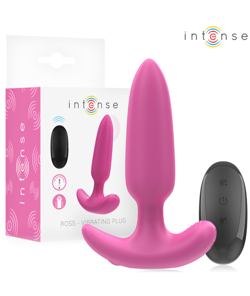 INTENSE - ROSS PLUG ANAL 10 VIBRACIONES ROSA CONTROL REMOTO