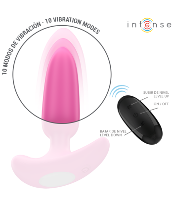 INTENSE - ROSS PLUG ANAL 10 VIBRACIONES ROSA CONTROL REMOTO