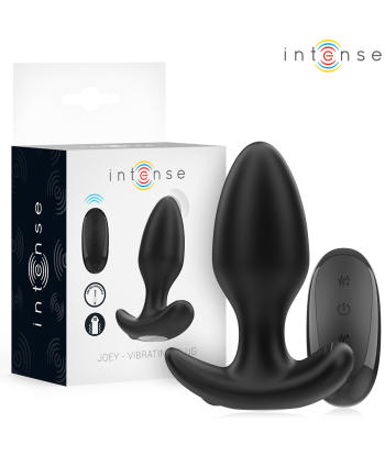 INTENSE - JOEY PLUG ANAL 10 VIBRACIONES NEGRO CONTROL REMOTO