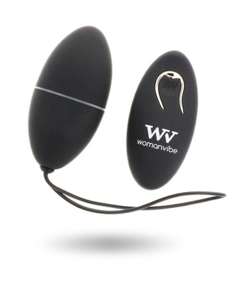 WOMANVIBE - ALSAN HUEVO CONTROL REMOTO NEGRO SILICONA NEGRO