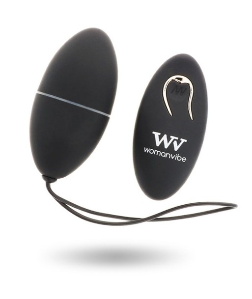 WOMANVIBE - ALSAN HUEVO CONTROL REMOTO NEGRO SILICONA NEGRO WOMANVIBE - ALSAN HUEVO CONTROL REMOTO NEGRO SILICONA NEGRO