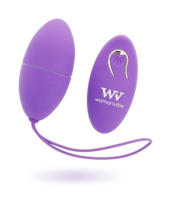 WOMANVIBE - ALSAN HUEVO CONTROL REMOTO SILICONA MORADO
