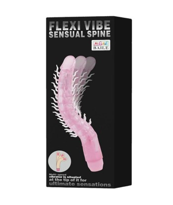 BAILE - FLEXI VIBE SENSUAL SPINE BENDABLE VIBRATING DILDO LILA 23.5 CM