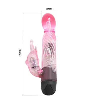 BAILE - GIVE YOU A KIND OF LOVER VIBRADOR CON RABBIT ROSA 10 MODOS