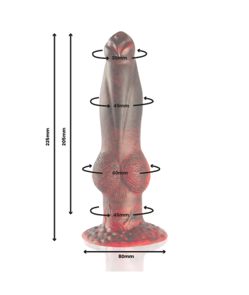 EPIC - PROMETHEUS DILDO TITAN EN LLAMAS RECARGABLE CONTROL REMOTO