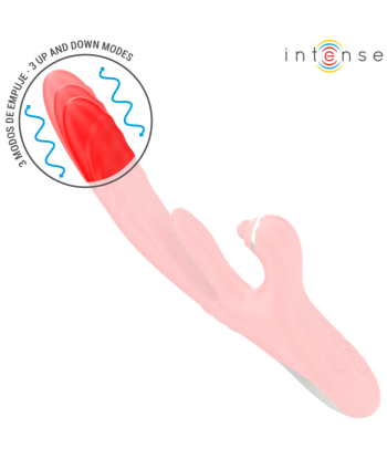 INTENSE - ROSALIA VIBRADOR MULTIFUNCIÓN 3 EN 1 ROJO