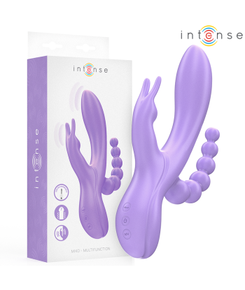 INTENSE - MIKO TRIPLE VIBRADOR RABBIT and ESTIMULADOR and ANAL 7 VIBRACIONES MORADO