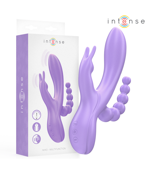 INTENSE - MIKO TRIPLE VIBRADOR RABBIT and ESTIMULADOR and ANAL 7 VIBRACIONES MORADO INTENSE - MIKO TRIPLE VIBRADOR RABBIT and ESTIMULADOR and ANAL 7 VIBRACIONES MORADO