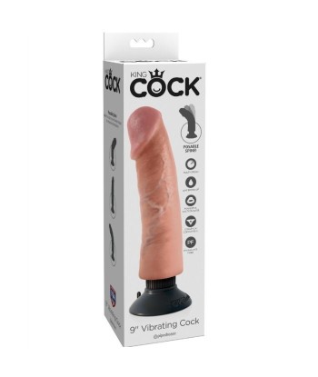 KING COCK - DILDO VIBRADOR 23 CM NATURAL
