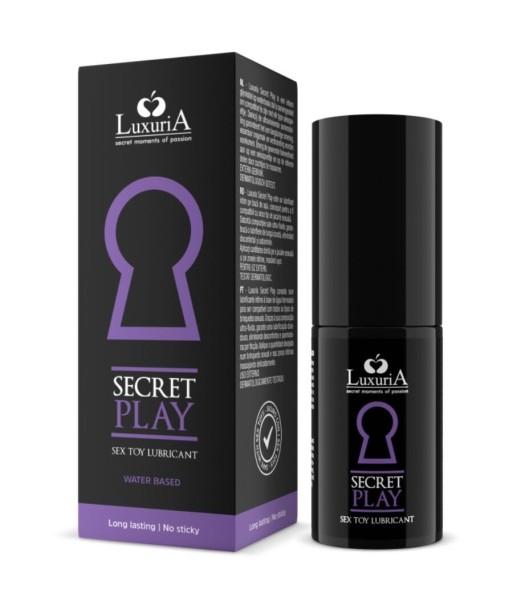 INTIMATELINE LUXURIA - LUBRICANTE PARA JUGUETES SECRET PLAY 30 ML INTIMATELINE LUXURIA - LUBRICANTE PARA JUGUETES SECRET PLAY 30 ML