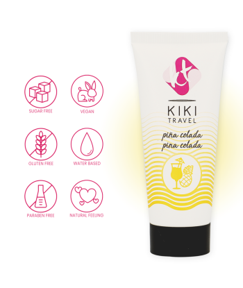 KIKÍ TRAVEL - LUBRICANTE SABOR A PIÑA COLADA 50 ML