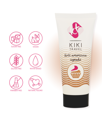 KIKÍ TRAVEL - GEL DESLIZANTE SABOR A TARTA AMERICANA CUPCAKE 50 ML