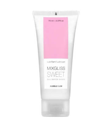 MIXGLISS - LUBRICANTE BASE AGUA SABOR A CHICLE 70 ML