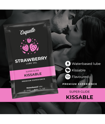 COQUETTE CHIC DESIRE - POCKET LUBRICANTE KISSABLE BASE AGUA FRESA 10 ML