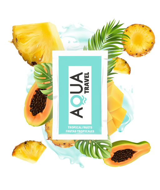 AQUA TRAVEL - LUBRICANTE BASE AGUA SABOR FRUTAS TROPICALES 6 ML AQUA TRAVEL - LUBRICANTE BASE AGUA SABOR FRUTAS TROPICALES 6 ML