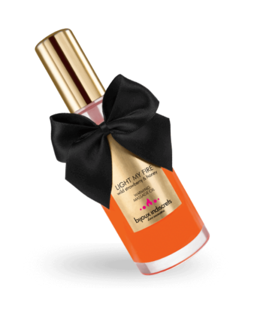BIJOUX - ACEITE MASAJE EFECTO CALOR AROMA FRESA BIJOUX - ACEITE MASAJE EFECTO CALOR AROMA FRESA