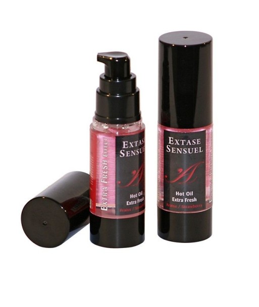 EXTASE SENSUAL - ACEITE MASAJE EFECTO EXTRA FRESH FRESA 30 ML