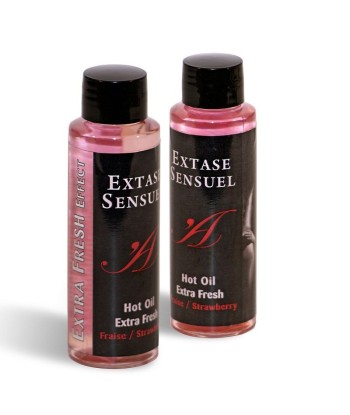 EXTASE SENSUAL - ACEITE MASAJE EFECTO EXTRA FRESH FRESA 100 ML