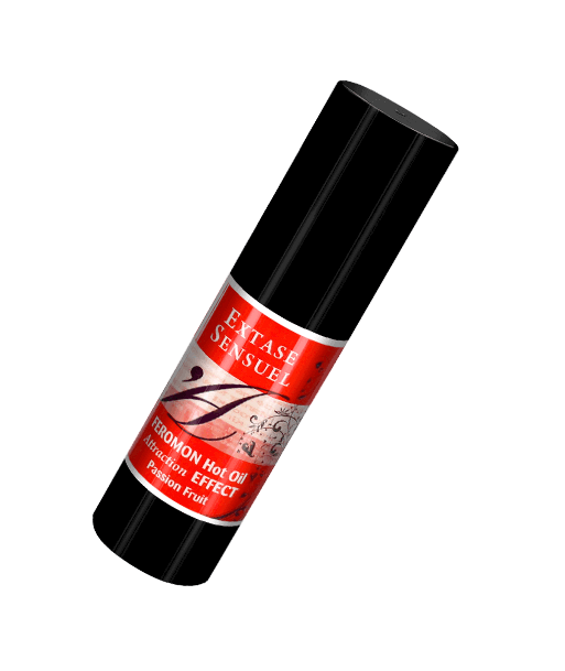 EXTASE SENSUAL - ACEITE MASAJE EFECTO CALOR CON FEROMONAS FRUTA DE LA PASION 30 ML