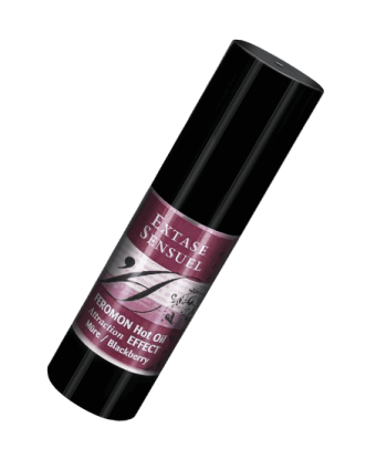 EXTASE SENSUAL - ACEITE MASAJE EFECTO CALOR CON FEROMONAS MORA 30 ML