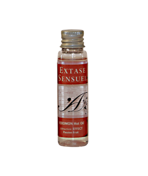 EXTASE SENSUAL - ACEITE MASAJE EFECTO CALOR CON FEROMONAS FRUTA DE LA PASION VIAJE 35 ML EXTASE SENSUAL - ACEITE MASAJE EFECTO CALOR CON FEROMONAS FRUTA DE LA PASION VIAJE 35 ML