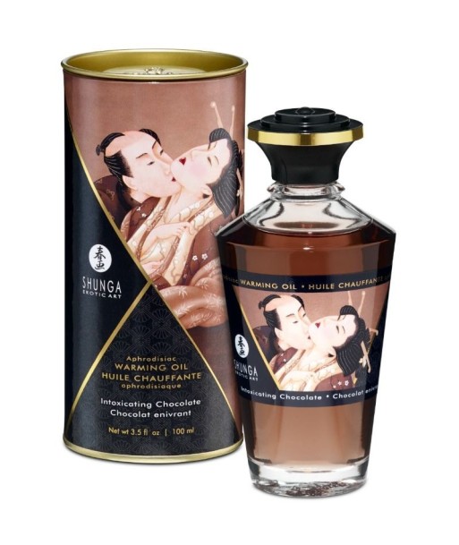 SHUNGA - ACEITE MASAJE EFECTO CALOR SABOR INTENSO CHOCOLATE 100 ML SHUNGA - ACEITE MASAJE EFECTO CALOR SABOR INTENSO CHOCOLATE 100 ML