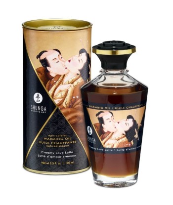 SHUNGA - ACEITE MASAJE EFECTO CALOR SABOR CAFÉ 100 ML