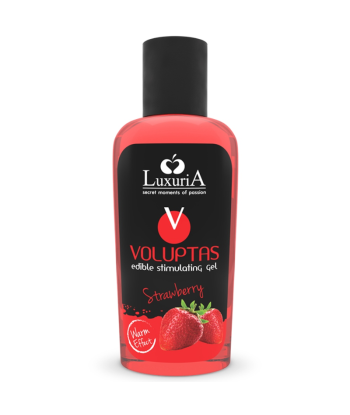 INTIMATELINE LUXURIA - VOLUPTAS GEL MASAJE COMESTIBLE EFECTO CALOR - FRESA 100 ML