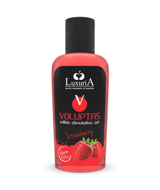 INTIMATELINE LUXURIA - VOLUPTAS GEL MASAJE COMESTIBLE EFECTO CALOR - FRESA 100 ML