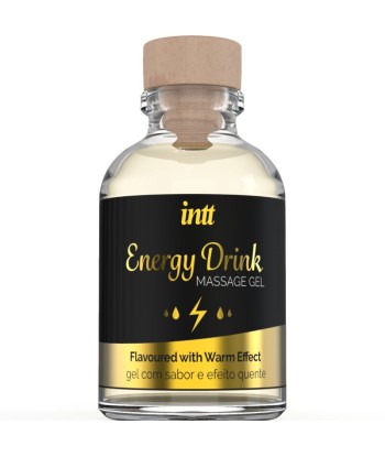 INTT MASSAGE and ORAL SEX - GEL DE MASAJE CON SABOR A BEBIDA ENERGETÍCA Y EFECTO CALOR