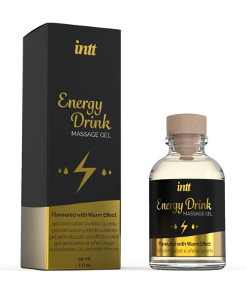 INTT MASSAGE and ORAL SEX - GEL DE MASAJE CON SABOR A BEBIDA ENERGETÍCA Y EFECTO CALOR