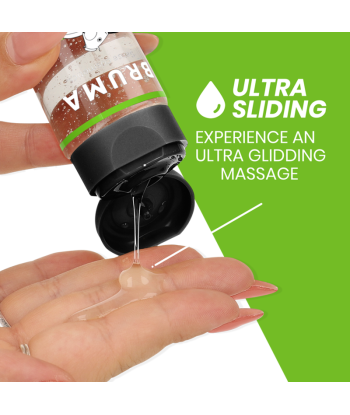 BRUMA - ACEITE DE MASAJE PREMIUM EFECTO CALOR SABOR SANDÍA 3 EN 1 - 100 ML