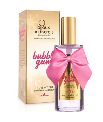 BIJOUX - INDISCRETS LIGHT MY FIRE ACEITE MASAJE EFECTO CALOR SABOR CHICLE