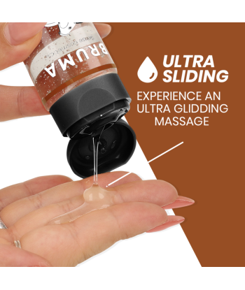 BRUMA - ACEITE DE MASAJE PREMIUM EFECTO CALOR SABOR TARTA AMERICANA 3 EN 1 - 100 ML