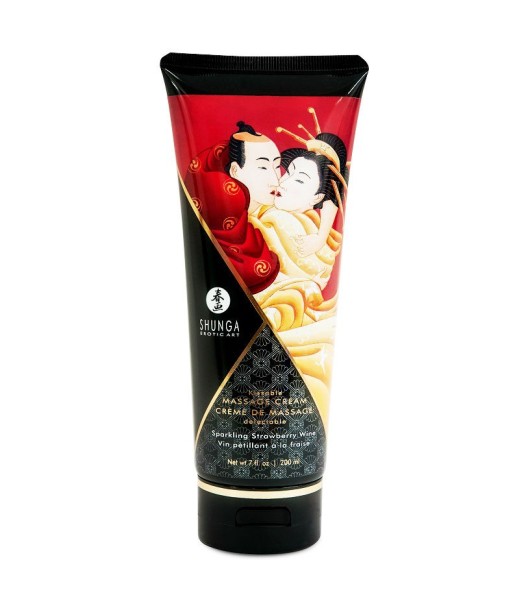 SHUNGA - CREMA MASAJE FRESAS Y CAVA 200 ML