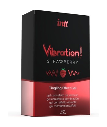 INTT - POTENTE ESTIMULANTE ÍNTIMO GEL VIBRADOR LIQUIDO FRESA 15 ML