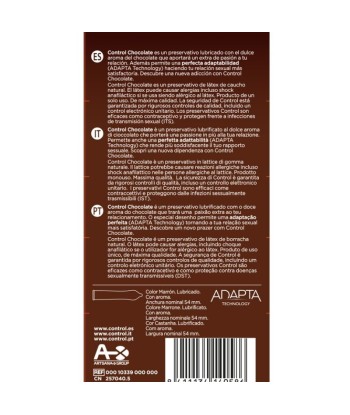 CONTROL - CHOCOLATE PRESERVATIVOS 12 UNIDADES
