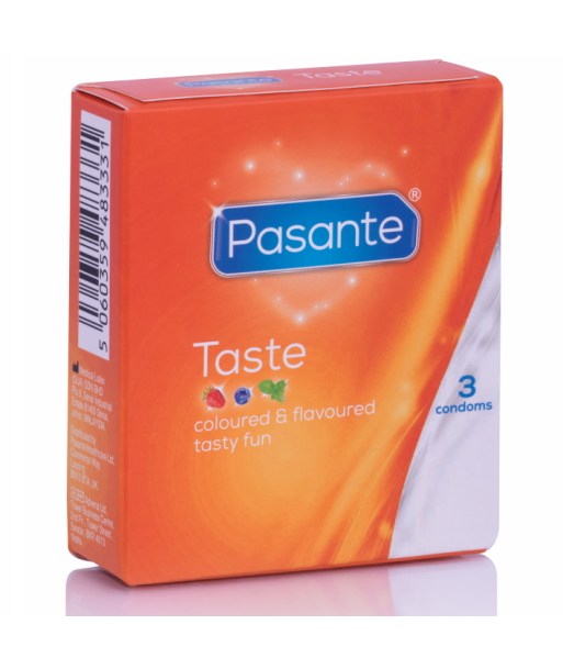 PASANTE - PRESERVATIVOS SABORES 3 UNIDADES