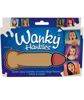 SPENCER and FLEETWOOD - WANKY HANKIES 7 PAÑUELOS EXTRA GRANDES MUJERES
