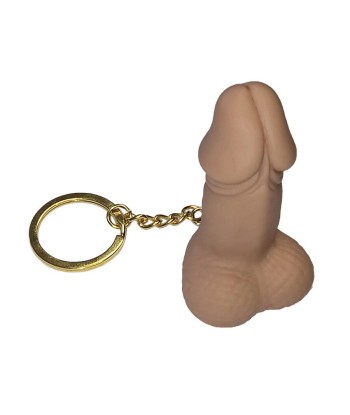 DIABLO PICANTE - SILBATO LLAVERO CON FORMA DE PENE COLOR CARNE
