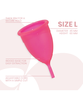 INTIMICHIC - COPA MENSTRUAL SILICONA MEDICA - TALLA L