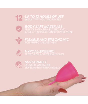 INTIMICHIC - COPA MENSTRUAL SILICONA MEDICA - TALLA L