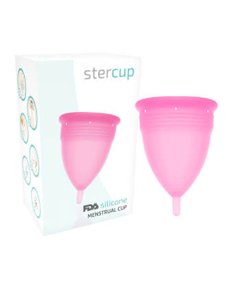 STERCUP - COPA MENSTRUAL FDA SILICONA ROSA - TALLA L