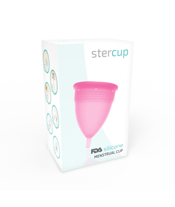 STERCUP - COPA MENSTRUAL FDA SILICONA ROSA - TALLA L