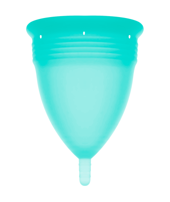 STERCUP - COPA MENSTRUAL FDA SILICONA AQUAMARINA - TALLA L