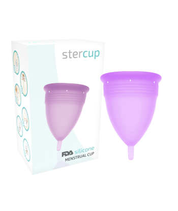 STERCUP - COPA MENSTRUAL FDA SILICONA LILA - TALLA L
