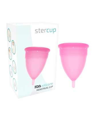 STERCUP - COPA MENSTRUAL FDA SILICONA ROSA - TALLA S
