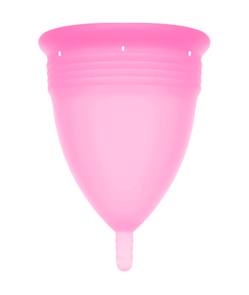 STERCUP - COPA MENSTRUAL FDA SILICONA ROSA - TALLA S